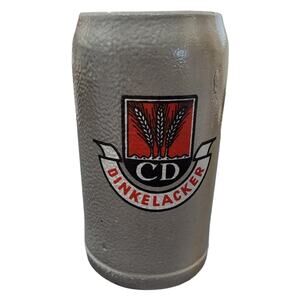 Dinkelacker Germany 1.5L Stoneware Beer Stein Mug Brewery CD Stuttgart Vintage
